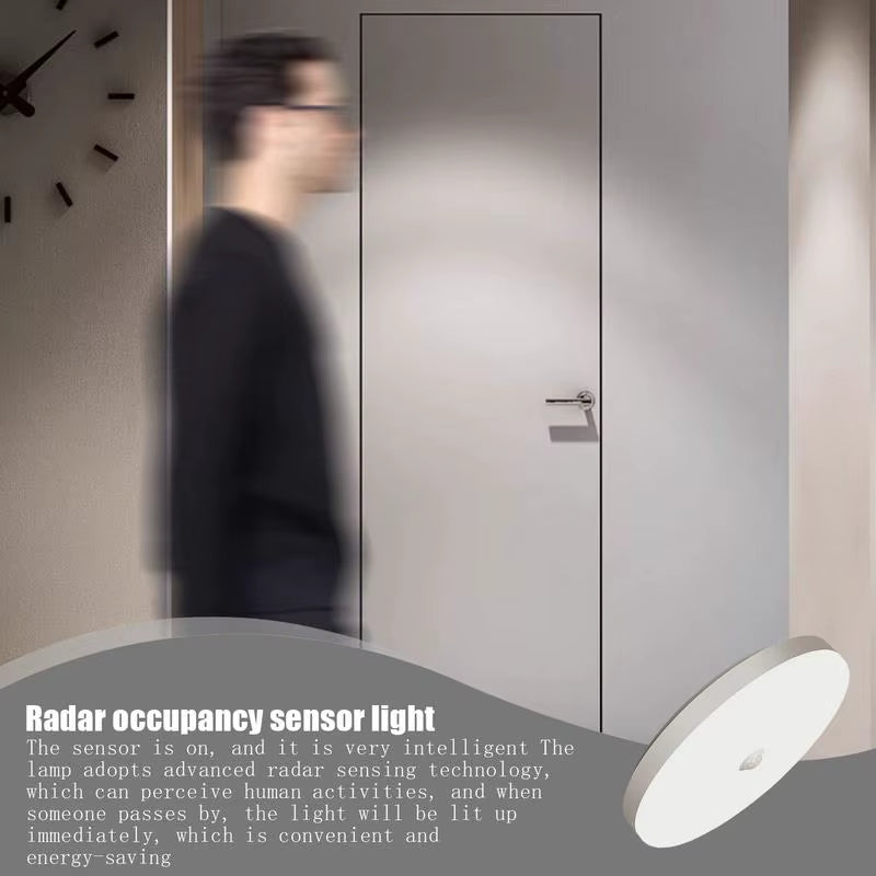 Motion Sensor Ceiling Light Bright Led Ceiling Light 15W Indoor Motion Light Sensor Light for Home Studio Hotel