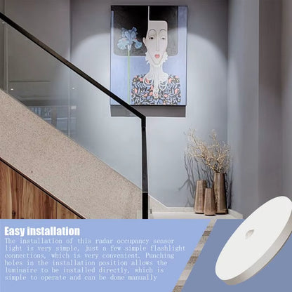 Motion Sensor Ceiling Light Bright Led Ceiling Light 15W Indoor Motion Light Sensor Light for Home Studio Hotel