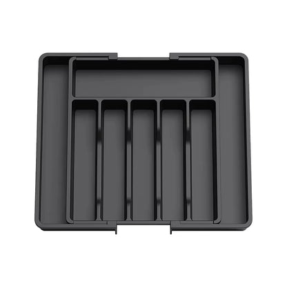 Expandable Utensil Tray Silverware Spoon Organizer Drawer Cover Adjustable Cutlery Tray Drawer Organizer Kitchen